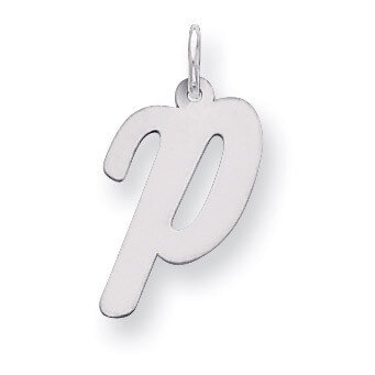 Script Initial P Charm Sterling Silver QC5084P, MPN: QC5084P, 883957031101