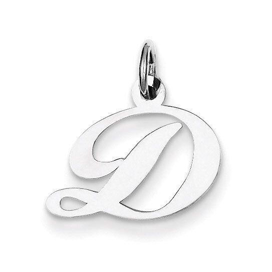 Script Initialharm Sterling Silver Fancy QC5086D, MPN: QC5086D, 883957570877