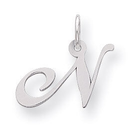 Script Initial N Charm Sterling Silver Fancy QC5086N, MPN: QC5086N, 883957550923