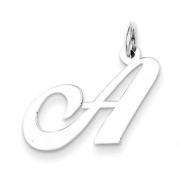 Script Initial A Charm Sterling Silver Fancy QC5088A, MPN: QC5088A, 883957030272