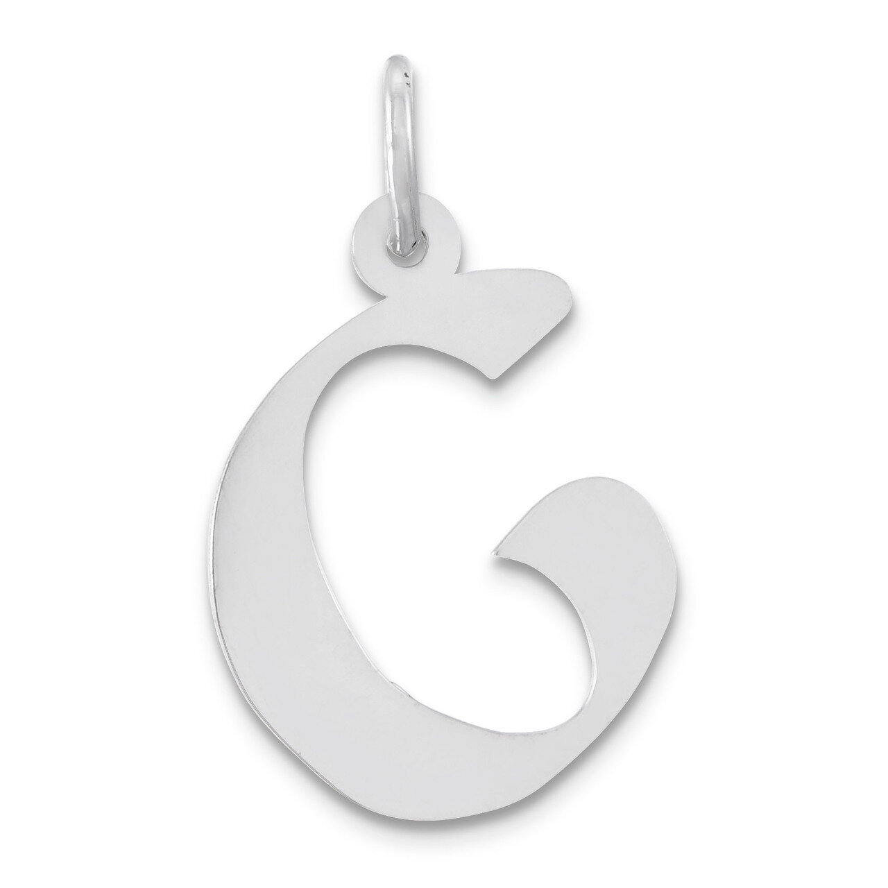 Artisan Block Initial G Charm Sterling Silver QC5089G