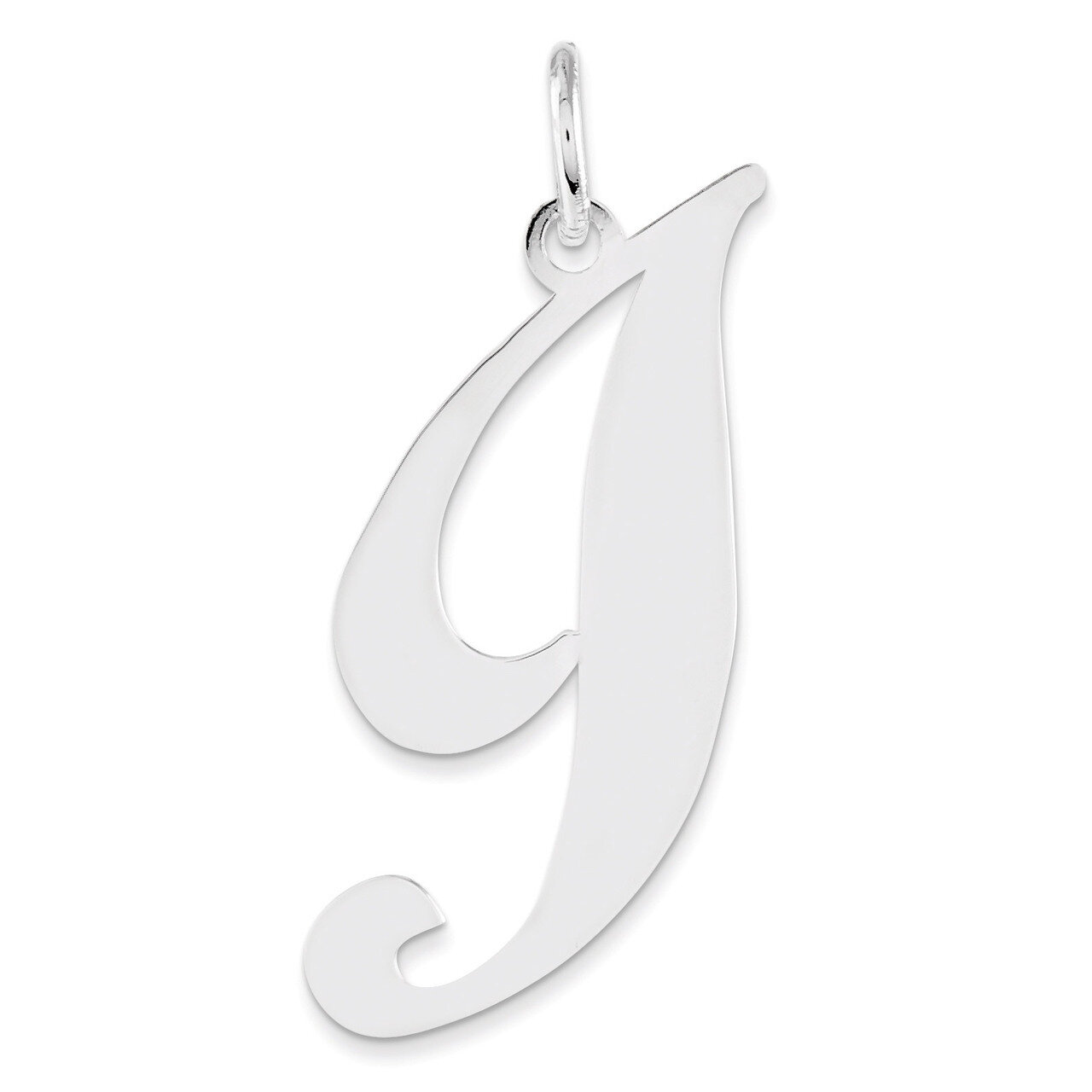 Script Initial I Charm Sterling Silver Fancy QC5090I, MPN: QC5090I, 883957458885