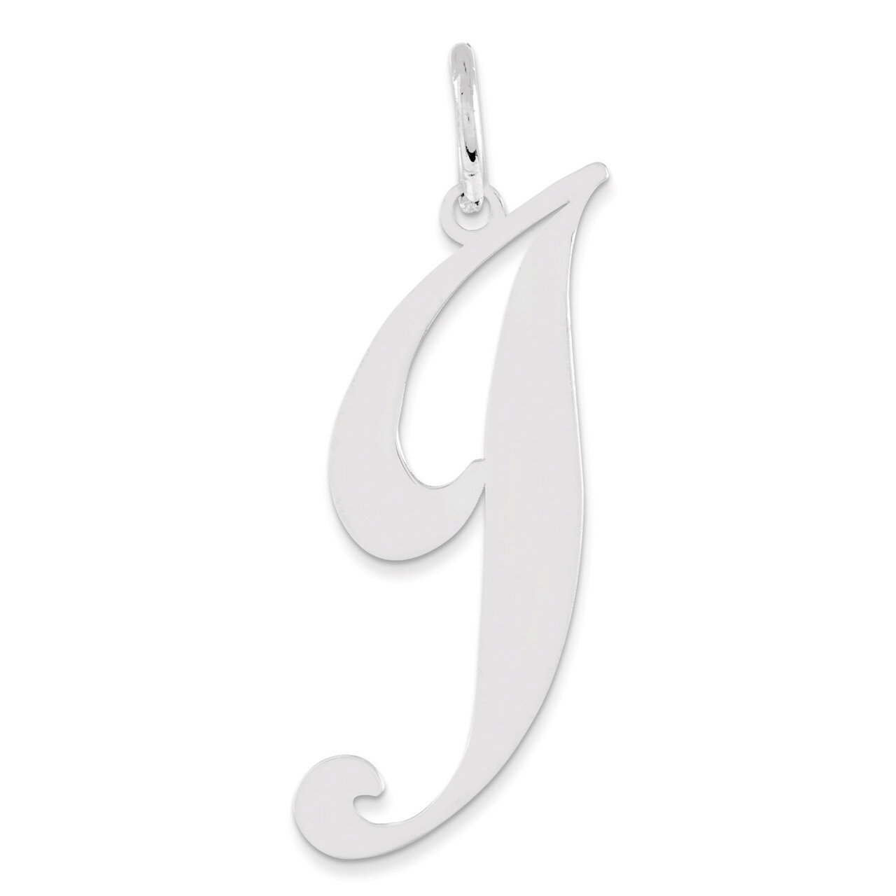 Script Initial J Charm Sterling Silver Fancy QC5090J, MPN: QC5090J, 883957556918