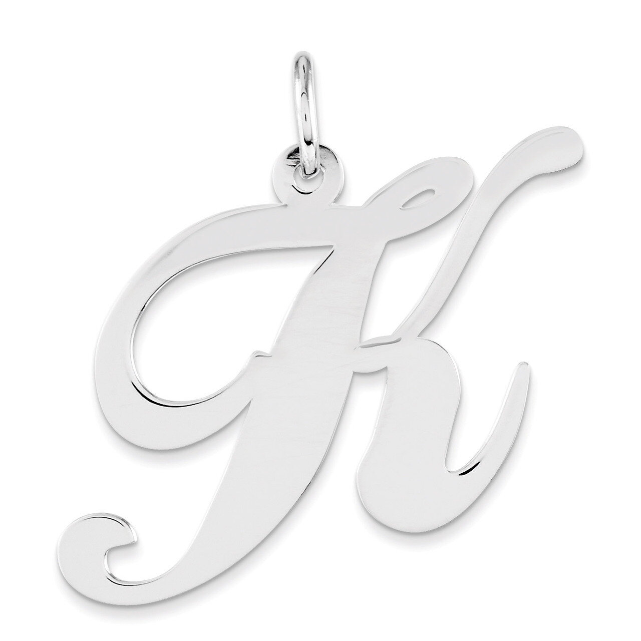 Script Initial K Charm Sterling Silver Fancy QC5090K, MPN: QC5090K, 883957546766