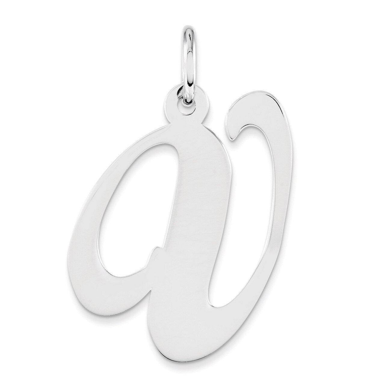 Script Initial V Charm Sterling Silver Fancy QC5090V, MPN: QC5090V, 883957397757