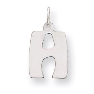 Bubble Block Initial H Charm Sterling Silver QC5091H, MPN: QC5091H, 886774976778