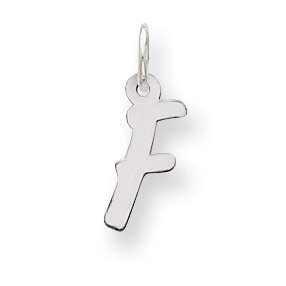 Initial F Charm Sterling Silver QC5092F, MPN: QC5092F, 883957432298