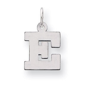 Block Initial E Charm Sterling Silver QC5093E, MPN: QC5093E, 883957128313