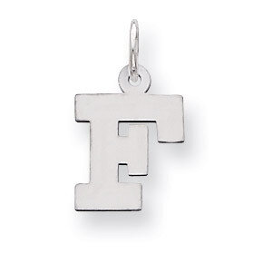 Block Initial F Charm Sterling Silver QC5093F, MPN: QC5093F, 883957128320