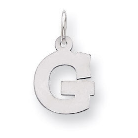 Block Initial G Charm Sterling Silver QC5093G, MPN: QC5093G, 883957128337