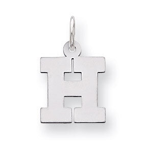 Block Initial H Charm Sterling Silver QC5093H, MPN: QC5093H, 883957128344