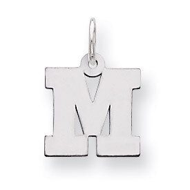 Block Initial M Charm Sterling Silver QC5093M, MPN: QC5093M, 883957128399