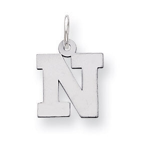Block Initial N Charm Sterling Silver QC5093N, MPN: QC5093N, 883957128405