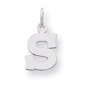 Block Initial S Charm Sterling Silver QC5093S, MPN: QC5093S, 883957128443