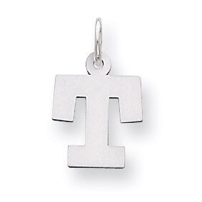 Block Initial T Charm Sterling Silver QC5093T, MPN: QC5093T, 883957128450