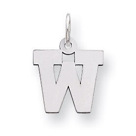Block Initial W Charm Sterling Silver QC5093W, MPN: QC5093W, 883957128474