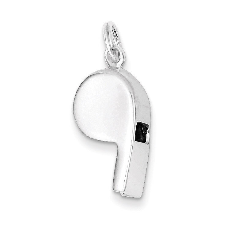 Whistle Charm Sterling Silver Polished QC5123, MPN: QC5123, 723252112962