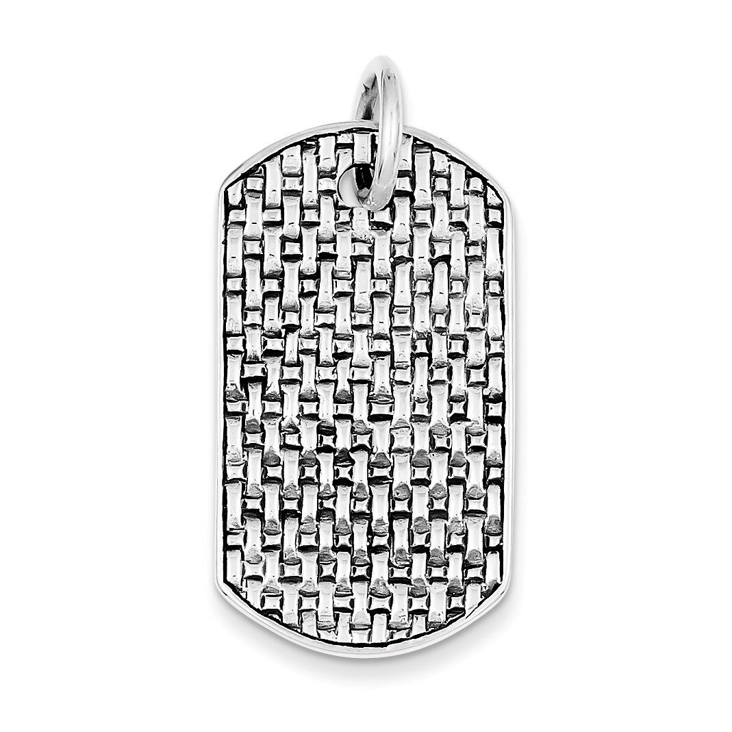 Dog Tag Pendant Sterling Silver QC5169, MPN: QC5169, 883957912509
