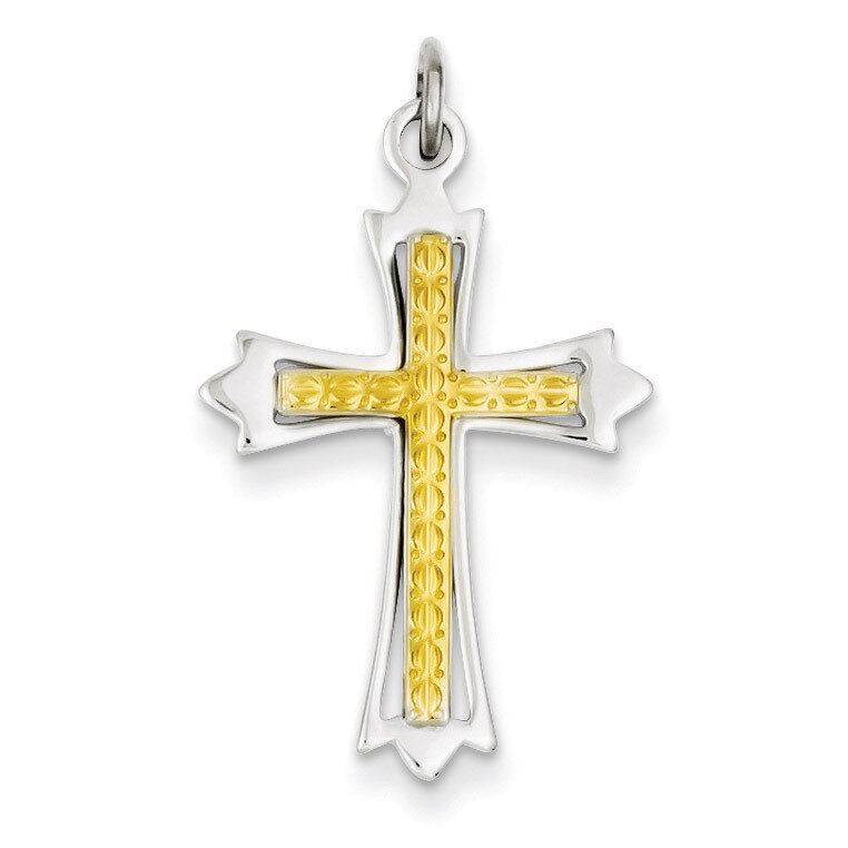 Gold-plated Cross Pendant Sterling Silver QC5254, MPN: QC5254, 886774109459