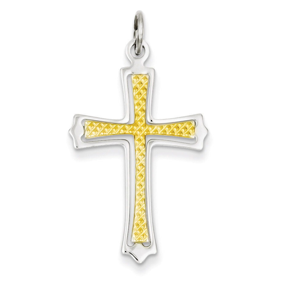 Gold-plated Cross Pendant Sterling Silver QC5255, MPN: QC5255, 886774109466