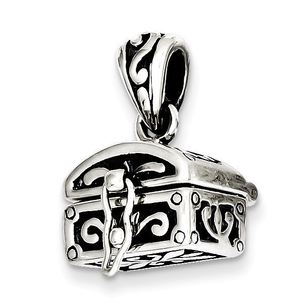 Chest Pendant Antiqued Sterling Silver QC5270, MPN: QC5270, 883957912691