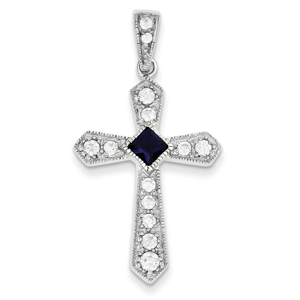 Passion Cross Pendant Sterling Silver Diamond QC5348, MPN: QC5348, 883957912950