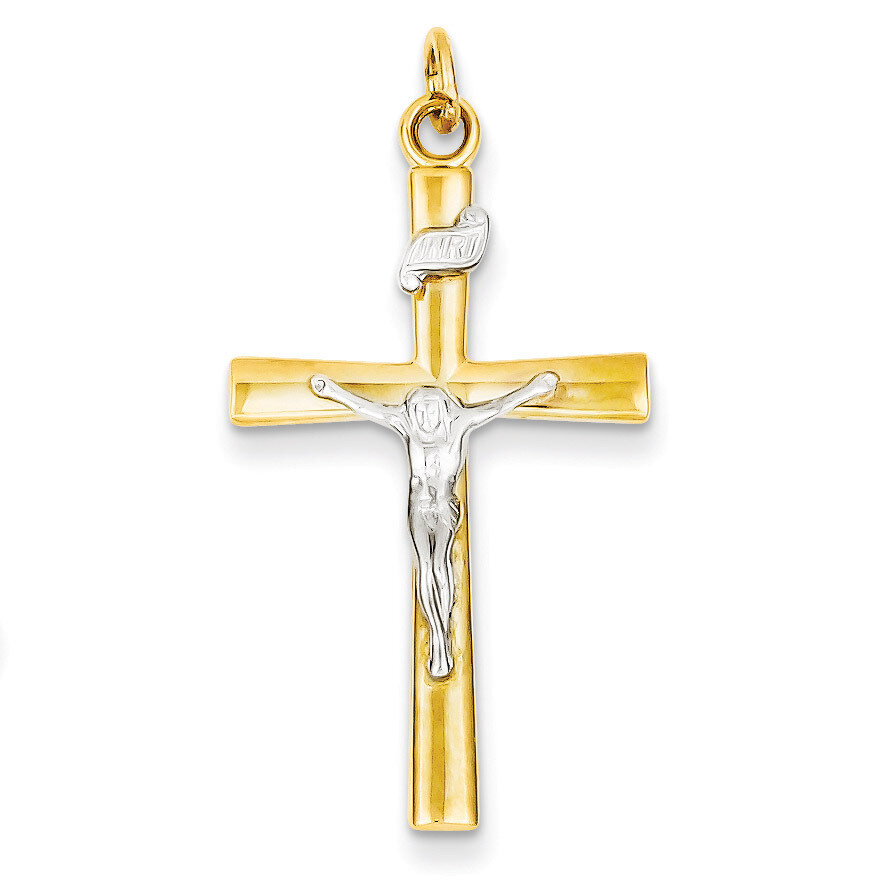 18k Gold-plated Crucifix Pendant Sterling Silver QC5427, MPN: QC5427, 883957536453