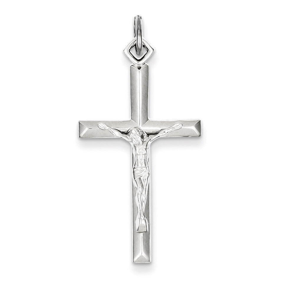Crucifix Pendant Sterling Silver QC5429, MPN: QC5429, 883957597713