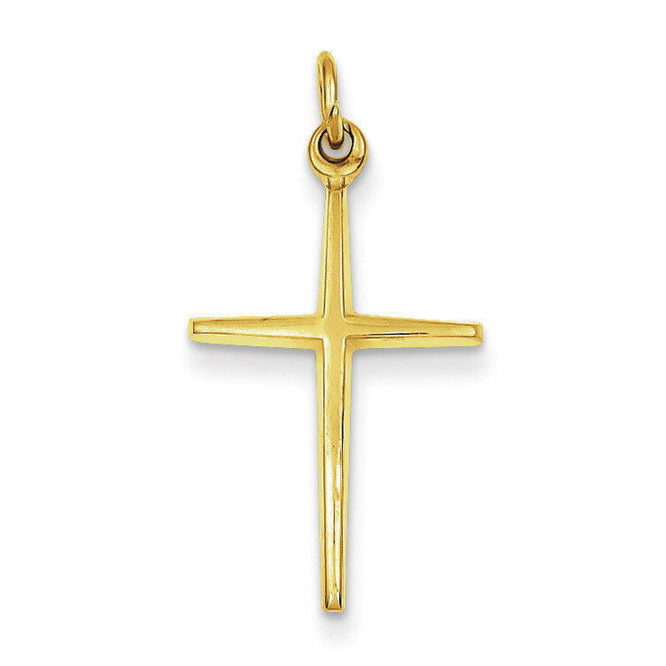 24k Gold-plated Passion Cross Charm Sterling Silver QC5454