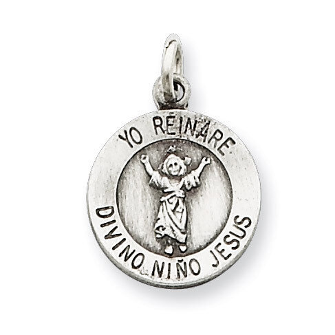 Divino Nino Medal (Divine Infant Jesus) Sterling Silver QC5476