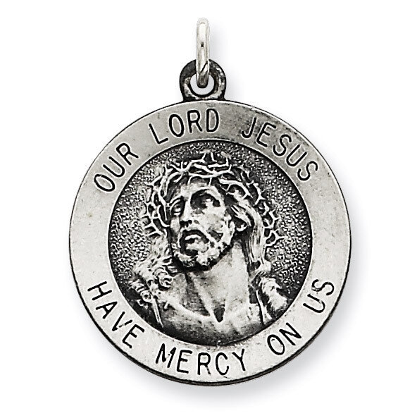 Ecce Homo Medal Antiqued Sterling Silver QC5494