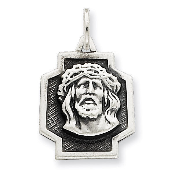 Ecce Homo Charm Antiqued Sterling Silver QC5496