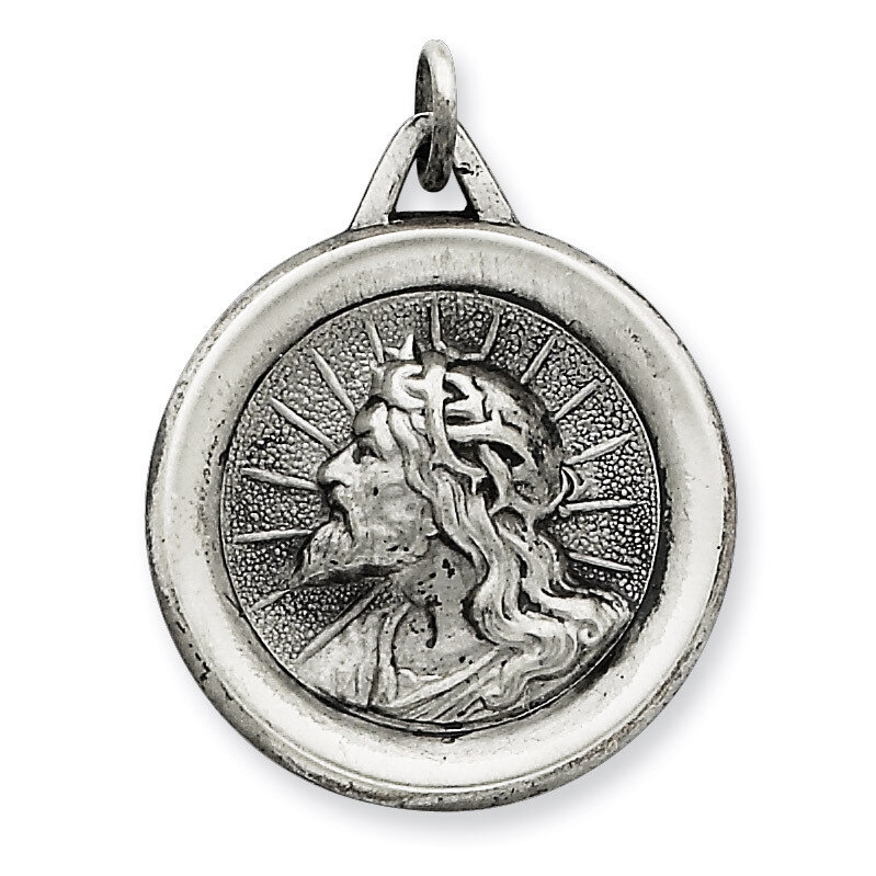 Jesus Medal Sterling Silver QC5499