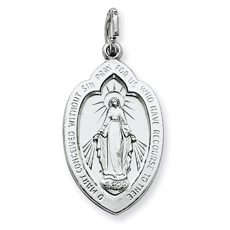 Miraculous Medal Sterling Silver QC5506