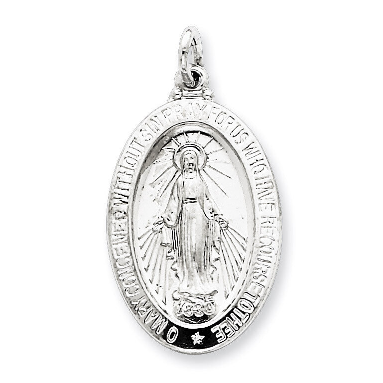 Miraculous Medal Sterling Silver QC5516, MPN: QC5516, 191101183034
