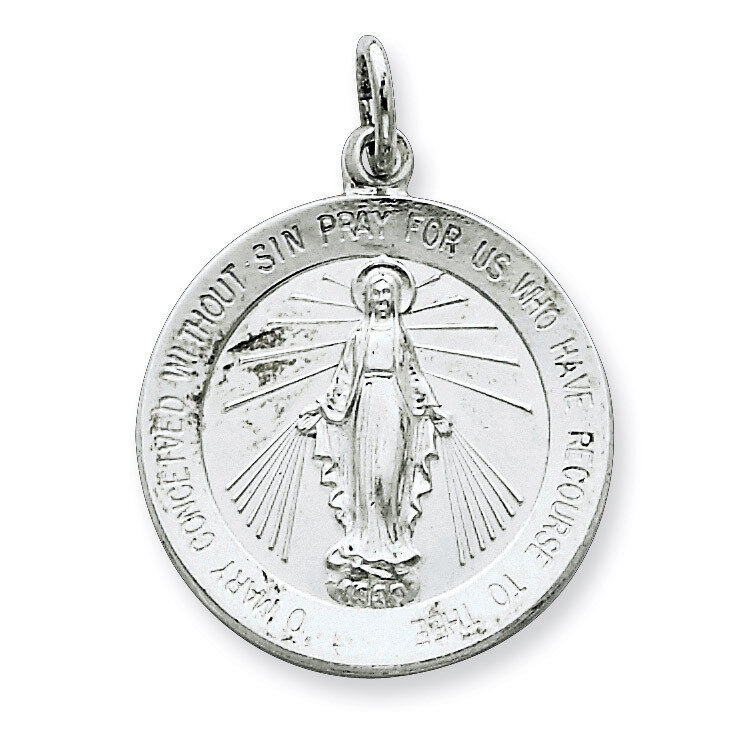 Miraculous Medal Sterling Silver QC5517, MPN: QC5517, 191101183041
