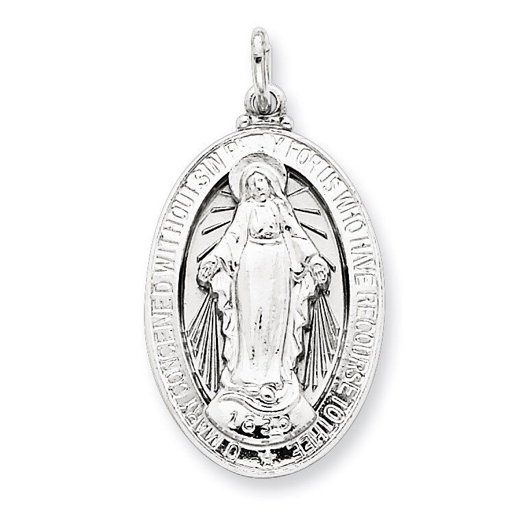 Miraculous Medal Sterling Silver QC5522