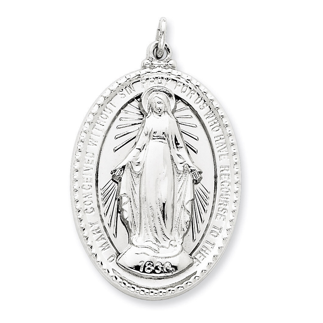 Miraculous Medal Sterling Silver QC5525