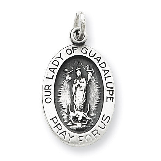 Our Lady of Guadalupe Medal Sterling Silver QC5568