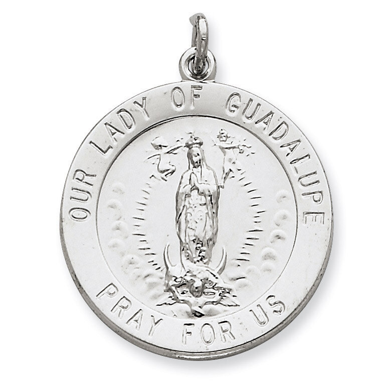 Our Lady of Guadalupe Medal Sterling Silver QC5570