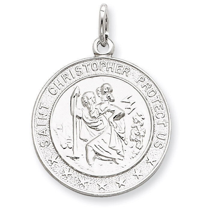 Saint Christopher Medal Sterling Silver QC5605
