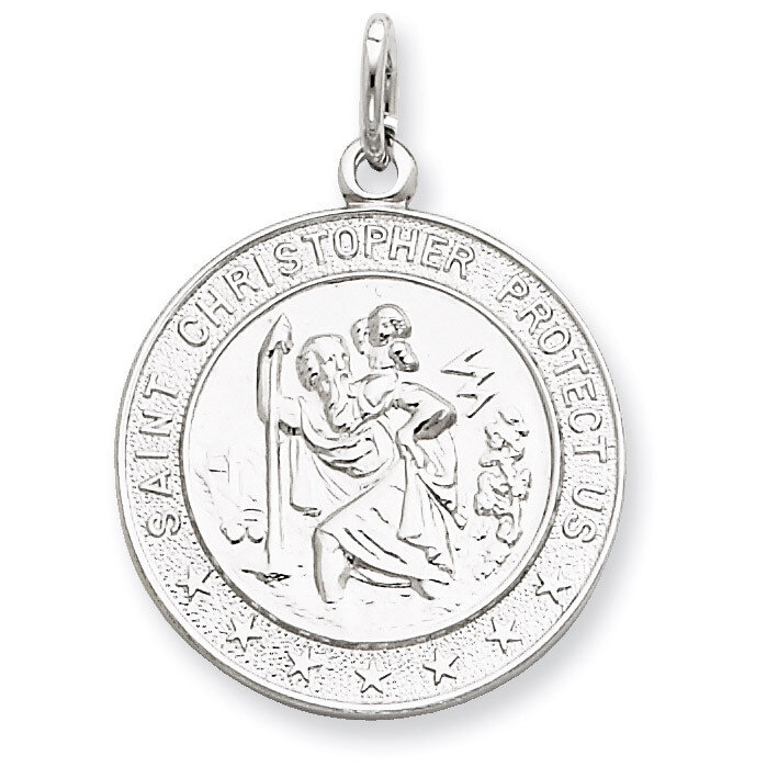 Saint Christopher Medal Sterling Silver QC5605, MPN: QC5605, 191101183461