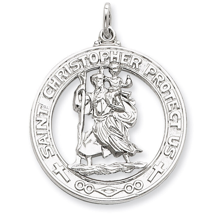 Saint Christopher Medal Sterling Silver QC5608