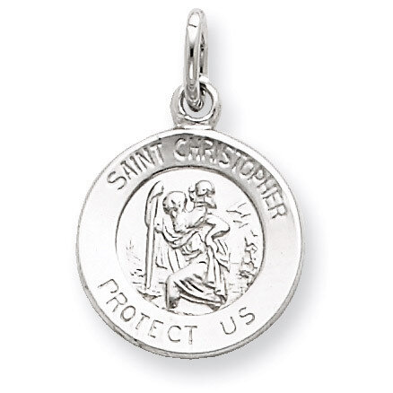 Saint Christopher Medal Sterling Silver QC5610