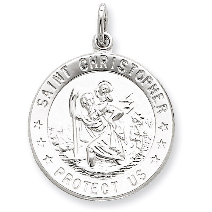 Saint Christopher Medal Sterling Silver QC5613, MPN: QC5613, 886774583150