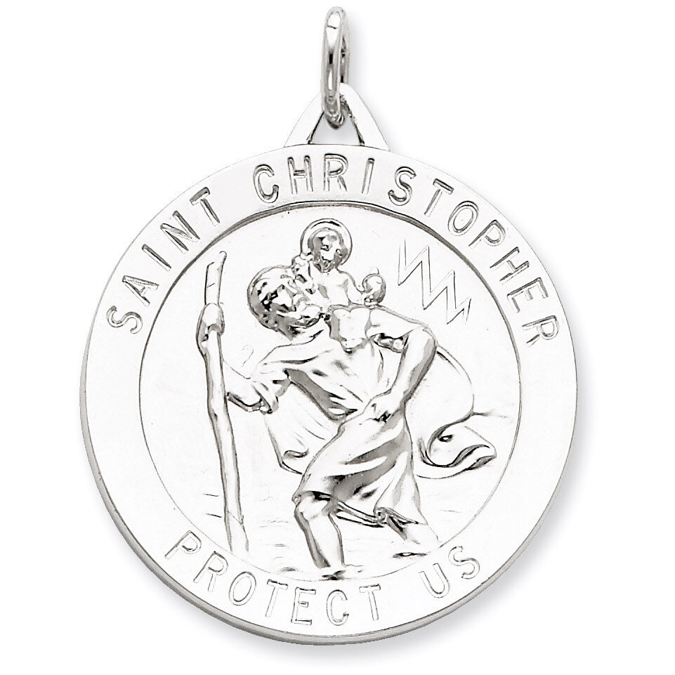 Saint Christopher Medal Sterling Silver QC5615