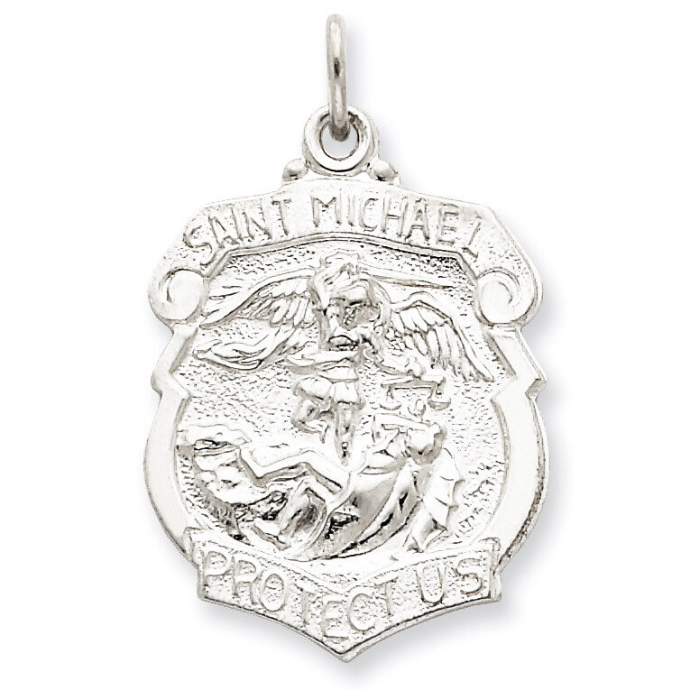 Saint Michael Badge Medal Sterling Silver QC5624