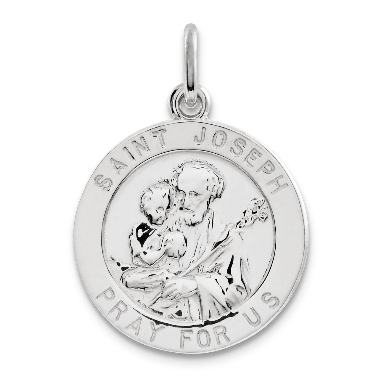 Saint Joseph Medal Sterling Silver QC5682