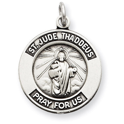 Saint Jude Thaddeus Medal Sterling Silver QC5688, MPN: QC5688, 886774110684
