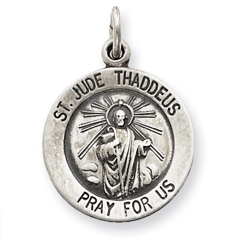 Saint Jude Thaddeus Medal Sterling Silver QC5689, MPN: QC5689, 191101183638